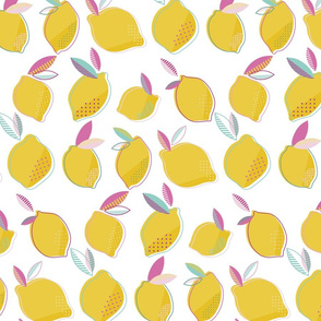 Happy Lemons | Background White | Large size | Happy Lemons Collection
