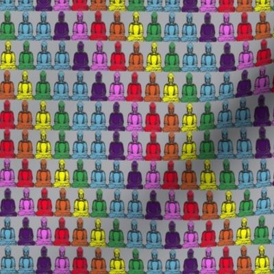 Rainbow Buddhas-gray