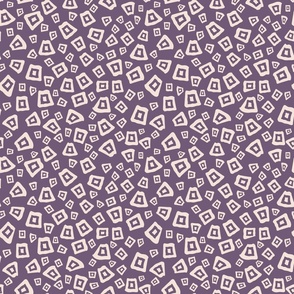 Dizzy shapes on mauve