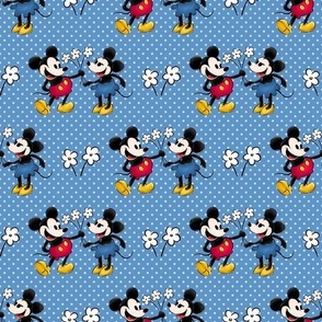 Smaller Classic Minnie and Mickey in Love Retro Vintage Public Domain