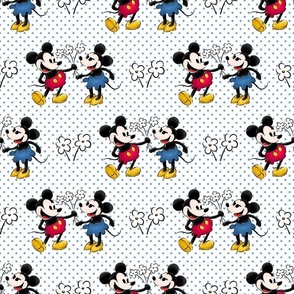 Bigger Classic Minnie and Mickey in Love Retro Vintage Public Domain