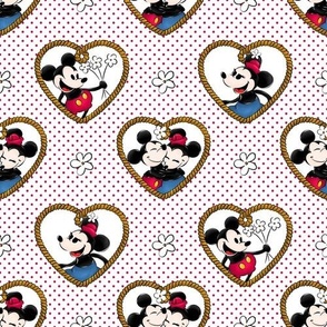Bigger Classic Minnie and Mickey in Love Retro Vintage Public Domain