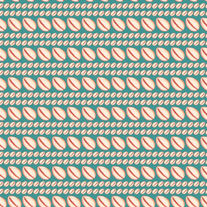 striped cowrie pattern green