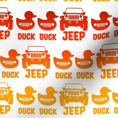 Big Duck Duck Jeep Red Orange Yellow