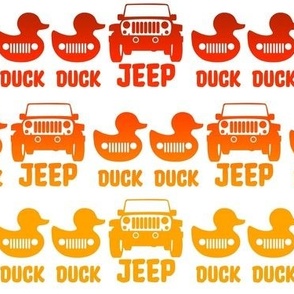 Big Duck Duck Jeep Red Orange Yellow