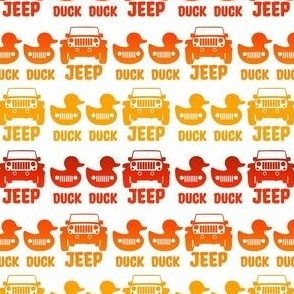 Small Duck Duck Jeep Red Orange Yellow
