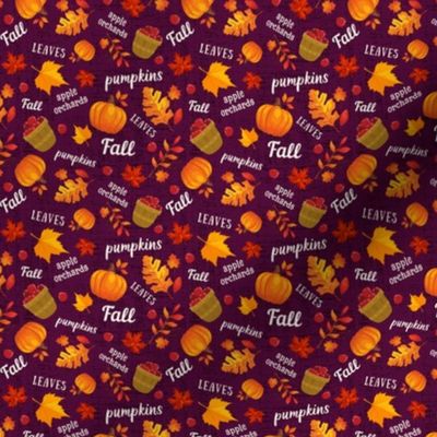 Festive Fall - large on mulberry