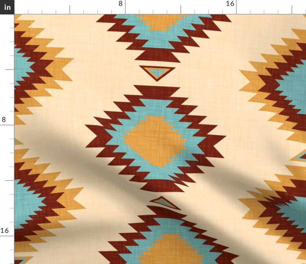 American Southwest Inspired Diamonds blanket large scale