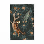 Tiger and Peacock (Wall Hangings and Tea Towels)