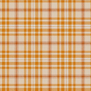 Monochrome Plaid in Orange