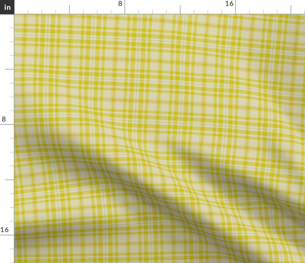 Monochrome Plaid in Yellow