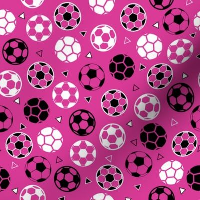 Small Soccer Triangles Pink