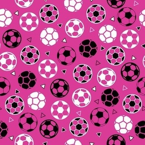 Small Soccer Triangles Pink