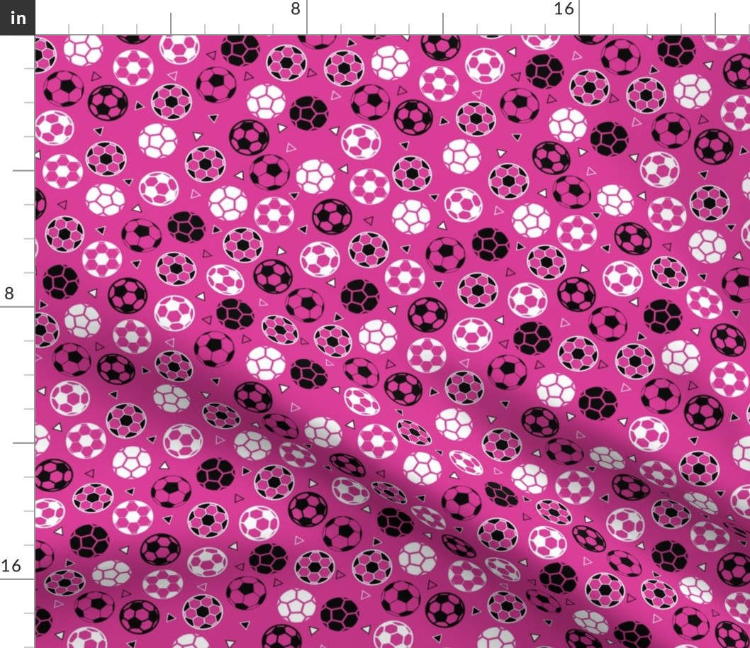 Small Soccer Triangles Pink