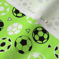 Small Soccer Triangles Lime