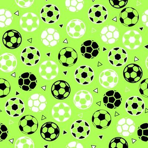 Small Soccer Triangles Lime