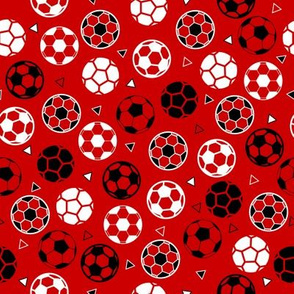 Small Soccer Triangles Red