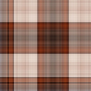 Extra Large Brown, Beige, and Rust Fine Line Plaid for Wallpaper