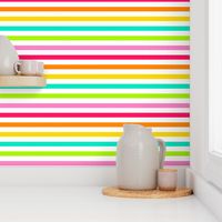 Bigger Scale Candy Rainbow Stripes