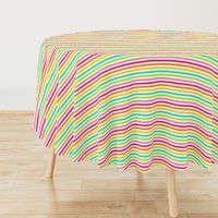 Smaller Scale Candy Rainbow Stripes
