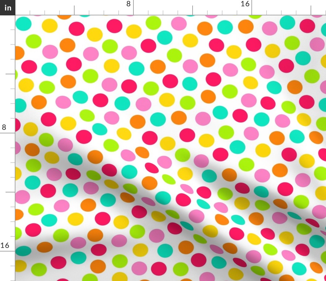 Large Scale Candy Rainbow Polkadots