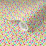 Small Scale Candy Rainbow Polkadots