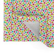 Small Scale Candy Rainbow Polkadots