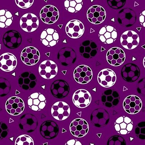 Small Soccer Triangles Dark Purple