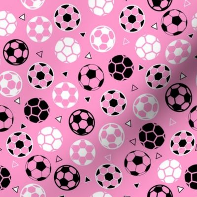 Small Soccer Triangles Light Pink