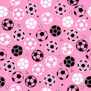 Small Soccer Triangles Light Pink