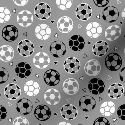 Small Soccer Triangles Gray