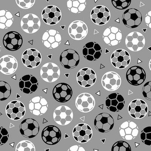 Small Soccer Triangles Gray