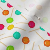 Smaller Scale Candy Rainbow Lollipops