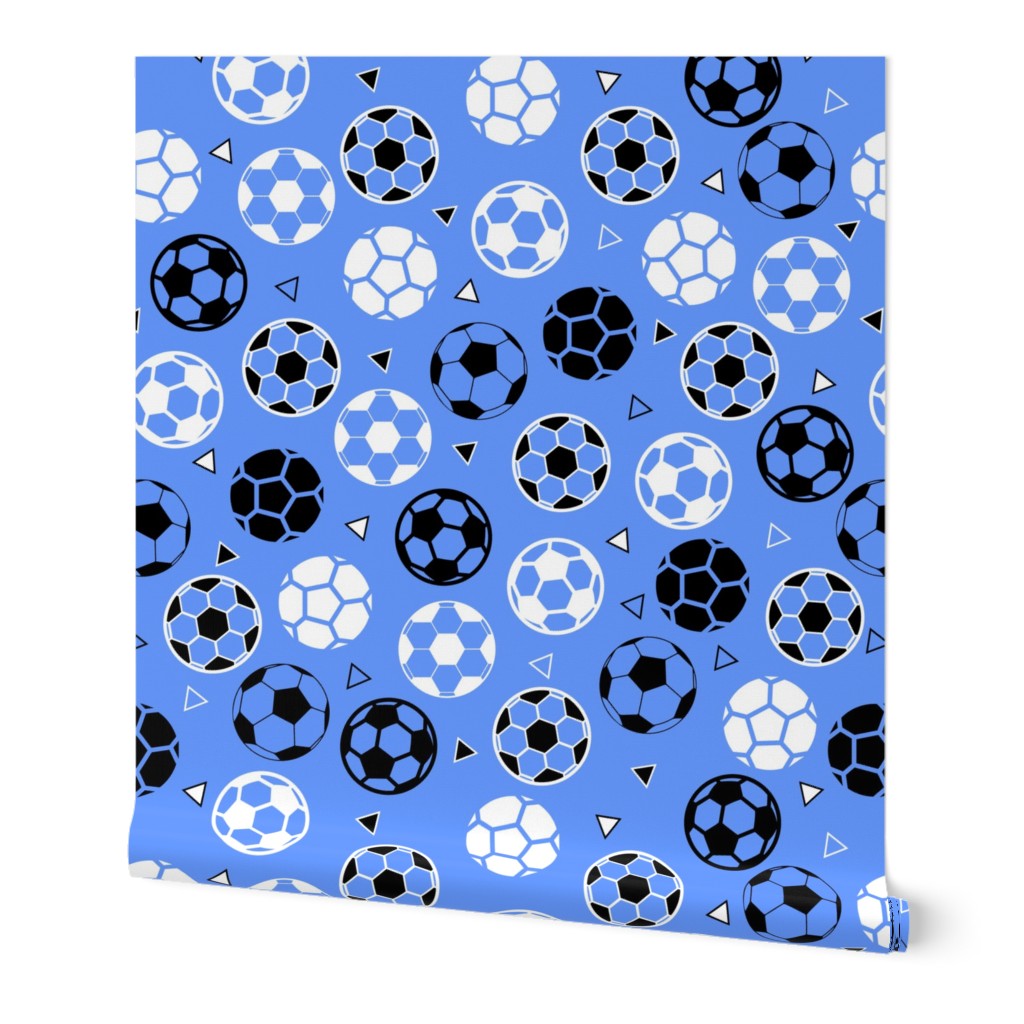 Small Soccer Triangles Periwinkle