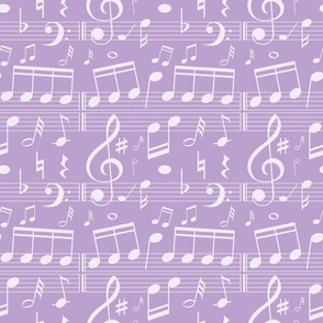 Music Notes - Light Purple - Bigger Scale