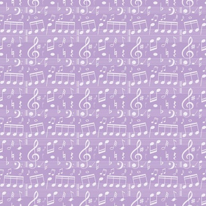 Music Notes - Light Purple - Smaller Scale