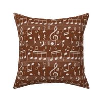 Music Notes - Brown - Bigger Scale