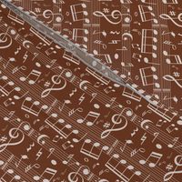 Music Notes - Brown - Smaller Scale