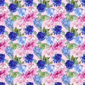 Spring Hydrangea Watercolor // Blush (Small Size) 