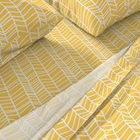 Bigger Scale - Retro Summer - Yellow Tribal Vine