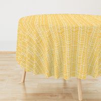 Bigger Scale - Retro Summer - Yellow Tribal Vine