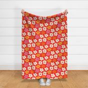 Large Scale - Retro Summer Daisy Flowers