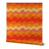 Large Scale - Retro Summer Groovy Stripes