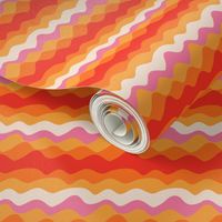 Small Scale - Retro Summer Groovy Stripes