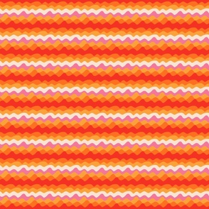 Small Scale - Retro Summer Groovy Stripes