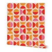 Bigger Scale Retro Summer Geometric Circles