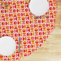 Smaller Scale Retro Summer Geometric Circles