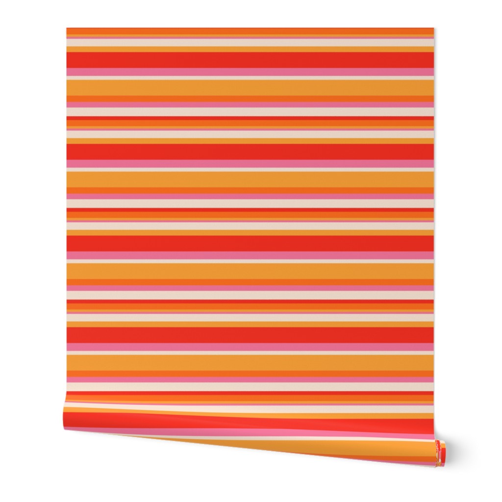 Smaller Scale Retro Summer Stripes