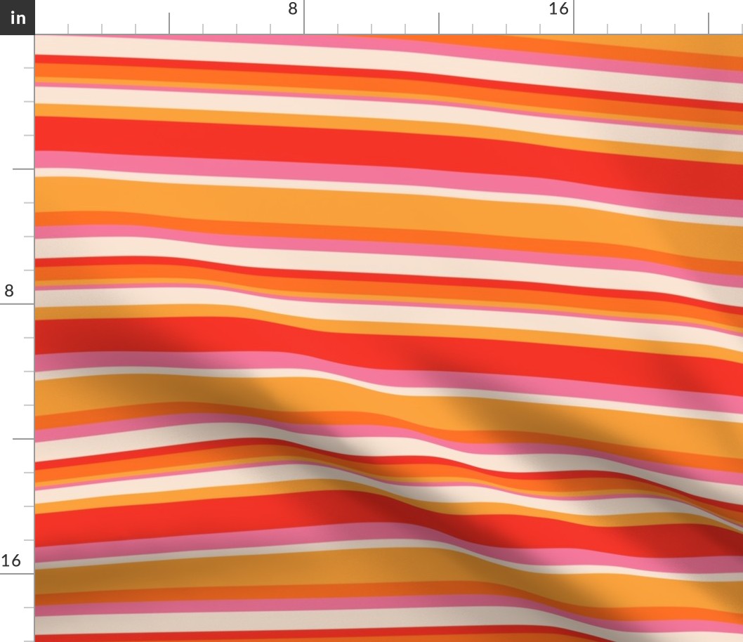 Smaller Scale Retro Summer Stripes
