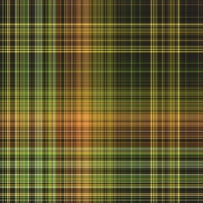 Extra Large Scale Dark Green and Brown Fine Line Plaid for Wallpaper and Home Decor